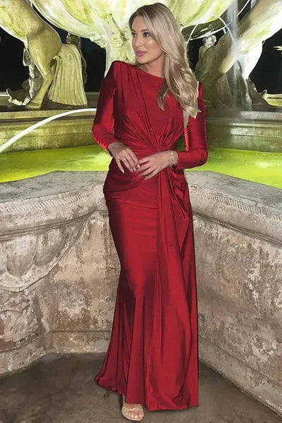 Michaela™ | Robe Maxi à Manches Longues et Twist Front