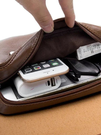 Sac à bandoulière en cuir essentiel Milan - Leviana