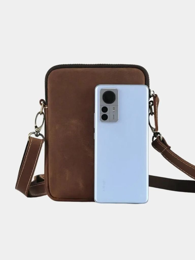 Sac en cuir minimaliste à bandoulière - Leviana