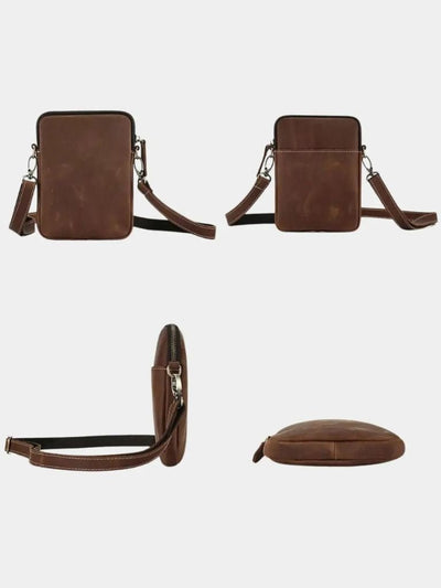 Sac en cuir minimaliste à bandoulière - Leviana