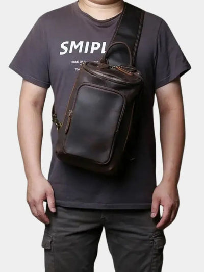 Sac à épaule moderne en forme de boîte - Leviana