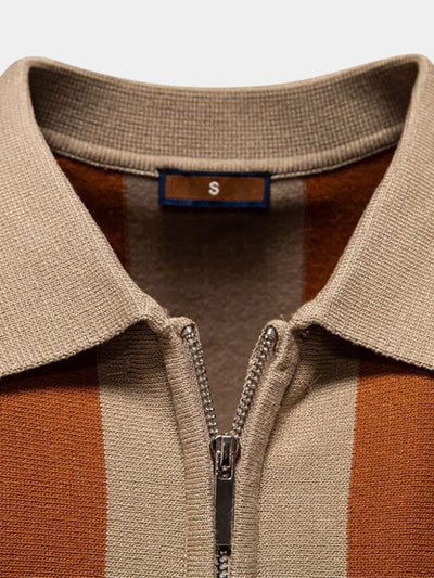 Polo Rayé Marine - Leviana