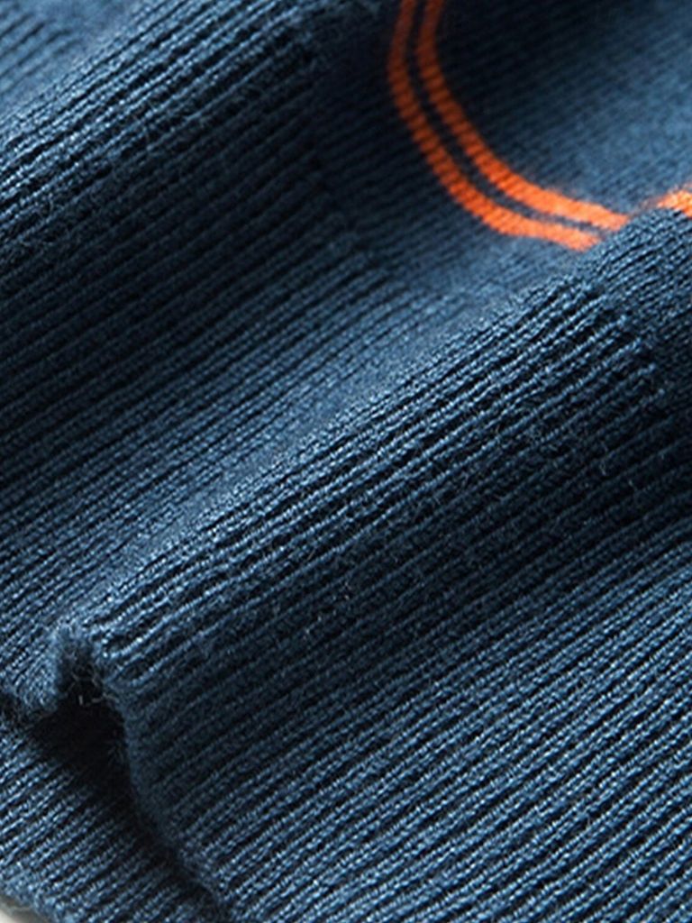 Polo Rayé Couleur Marine au Couché de Soleil - Leviana