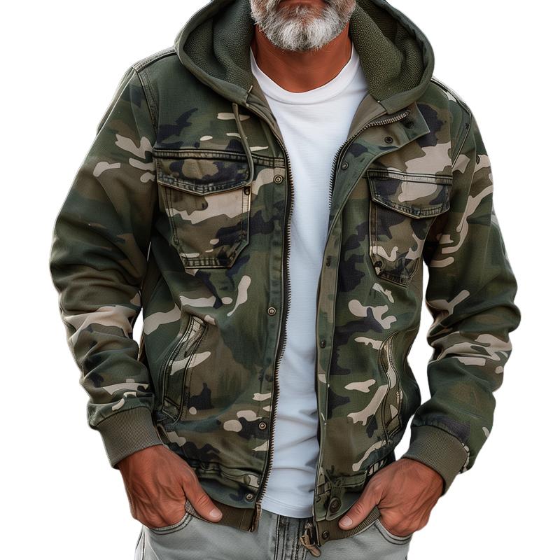 Fabian - Veste Cargo Camouflage Élégante