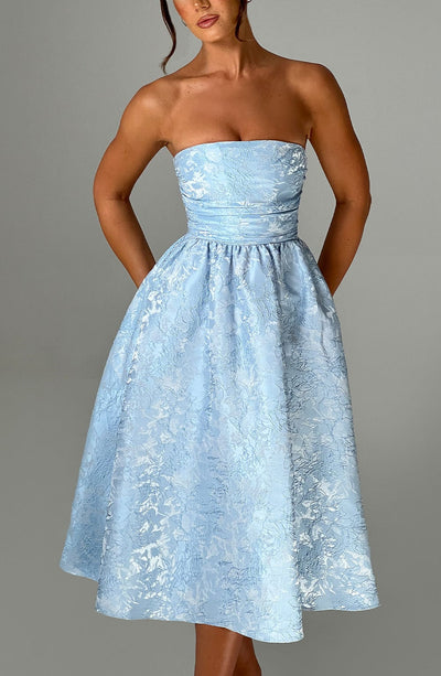 Robe Midi Jacquard Sans Manches L’atelier D’amélie