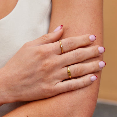 Amour - Bague en cœur en cristal