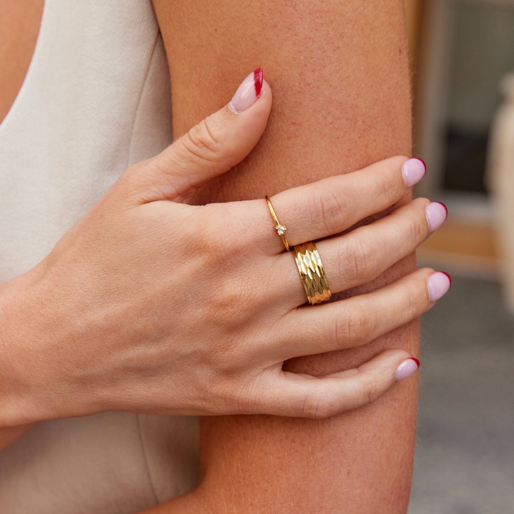 Amour - Bague en cœur en cristal