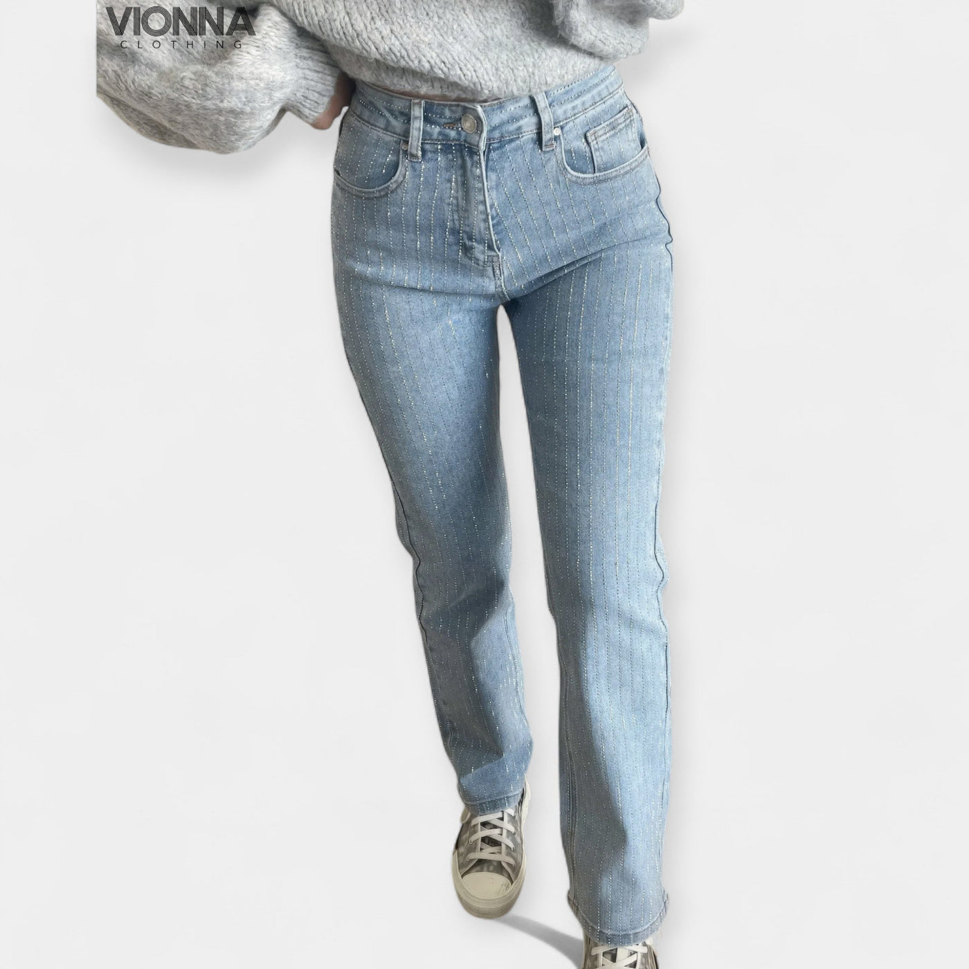 Jean d'été scintillant