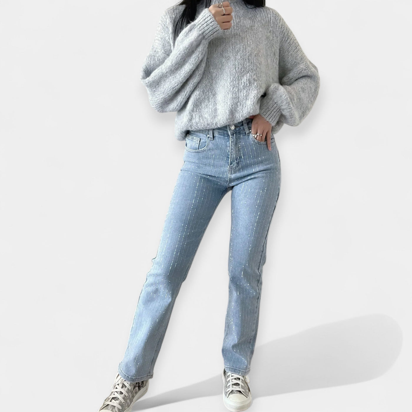 Jean d'été scintillant