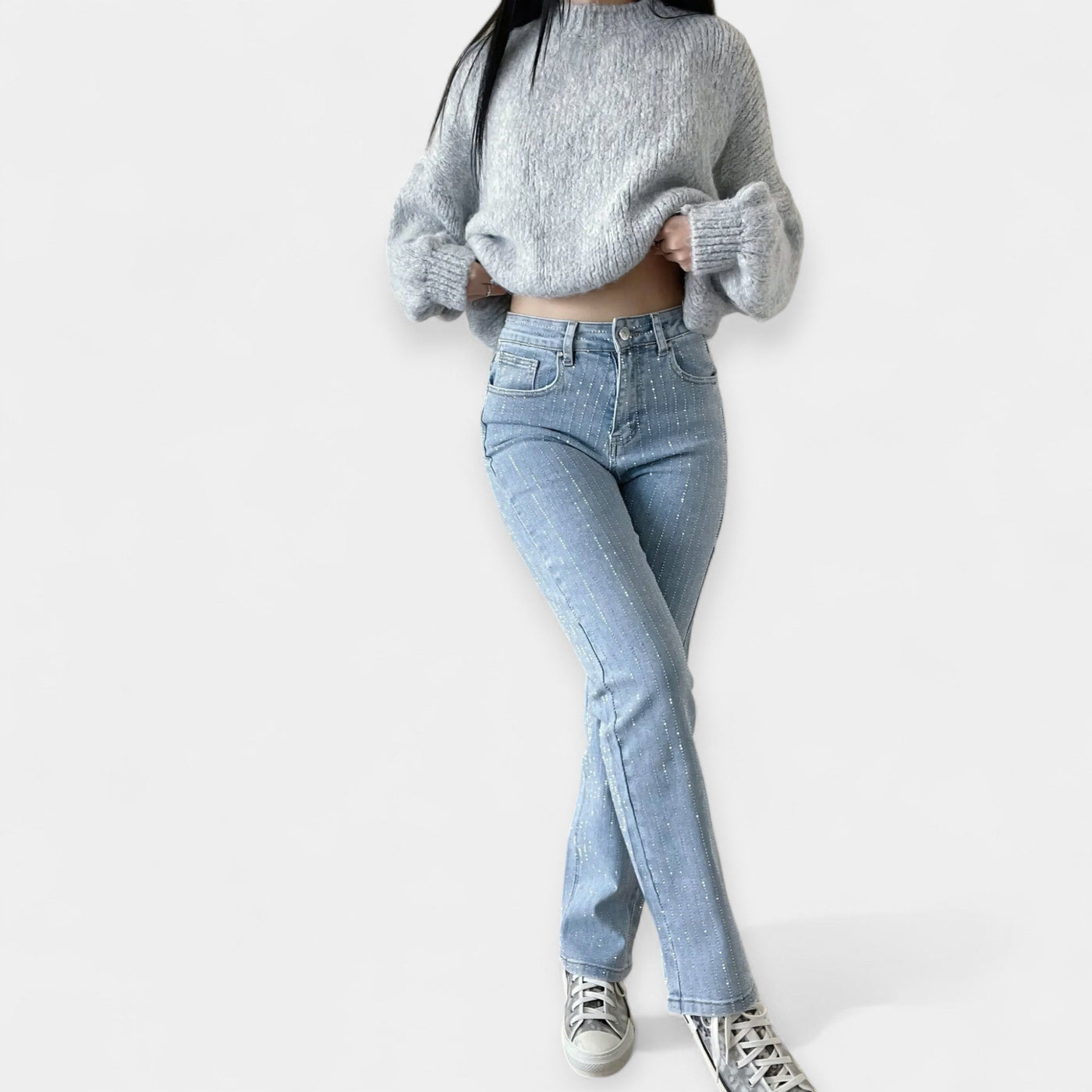 Jean d'été scintillant