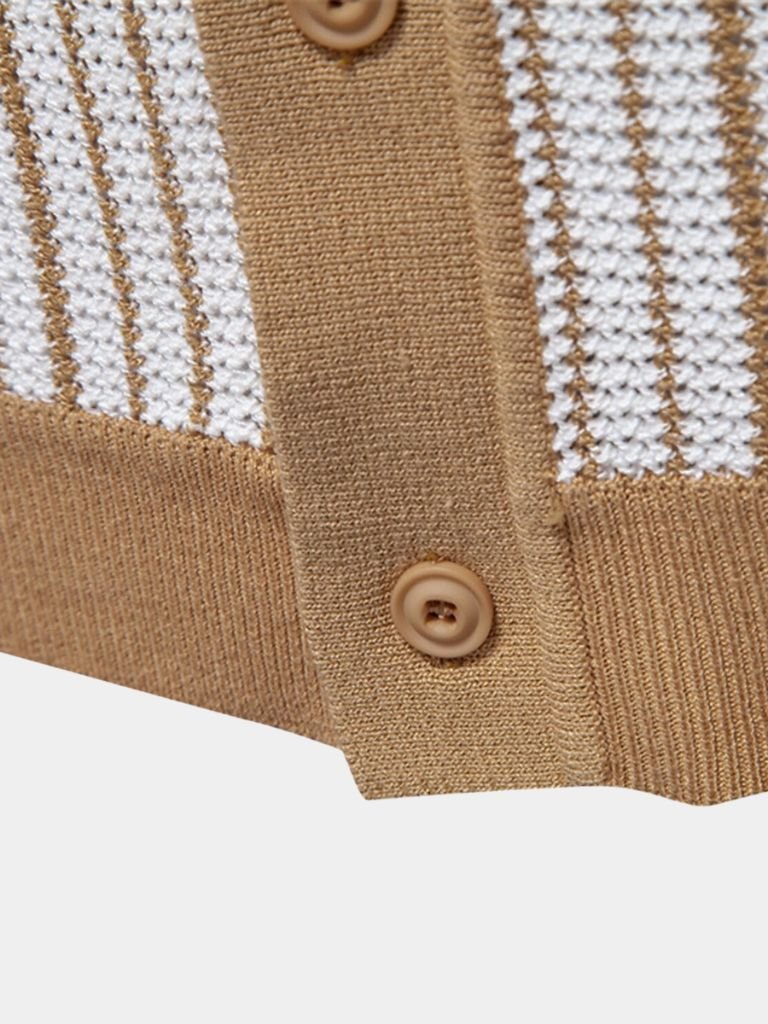 Polo Strié en Maille - Leviana