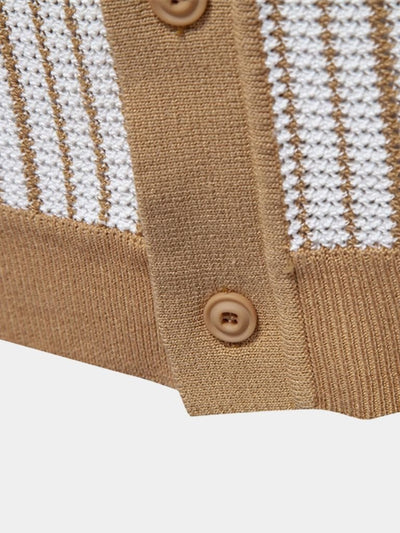 Polo Strié en Maille - Leviana