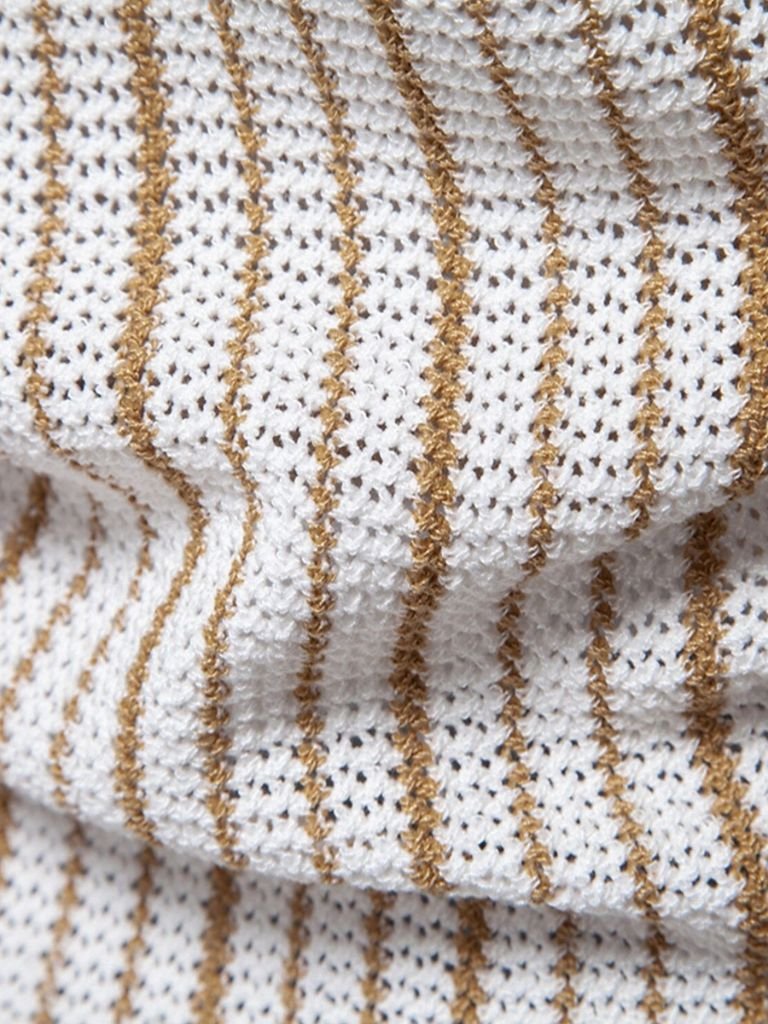 Polo Strié en Maille - Leviana