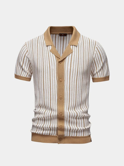 Polo Strié en Maille - Leviana