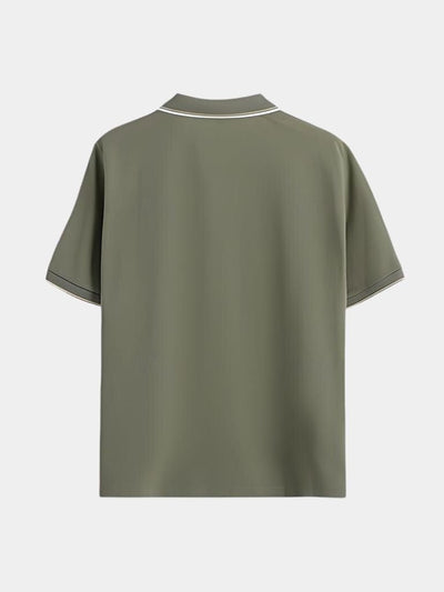 Polo Noir V-Cou Intemporel - Leviana