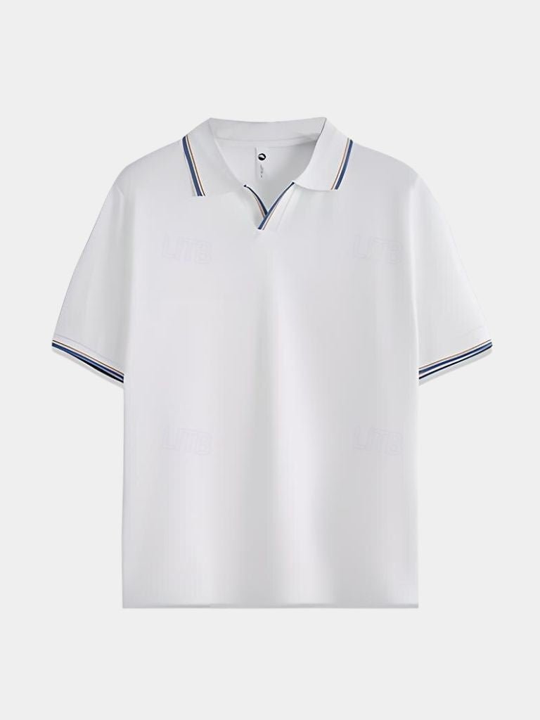 Polo Noir V-Cou Intemporel - Leviana