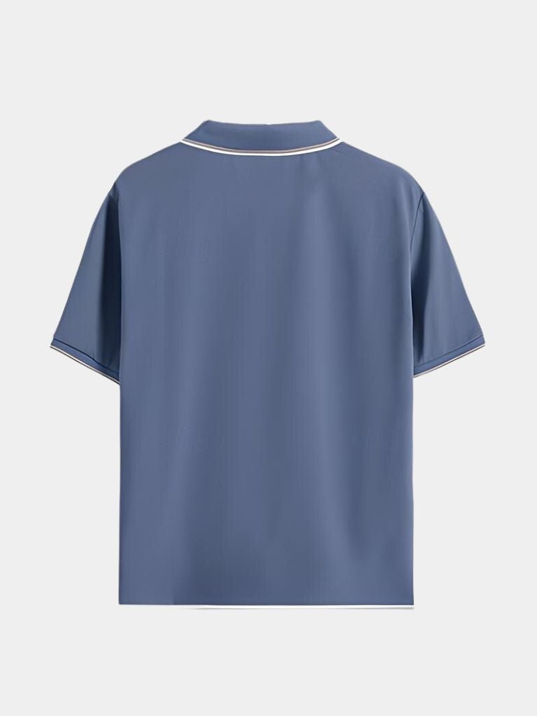 Polo Noir V-Cou Intemporel - Leviana