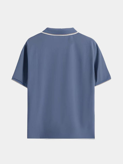 Polo Noir V-Cou Intemporel - Leviana