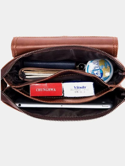 Sac à épaule en cuir vintage - Leviana