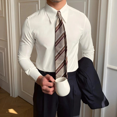 Chemise Élégante avec Col Conique - Leviana