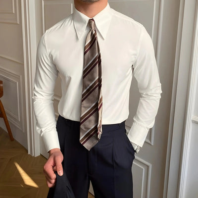 Chemise Élégante avec Col Conique - Leviana