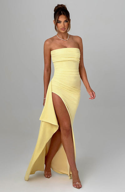 Robe Maxi L’atelier D’amélie Zafira - Citron